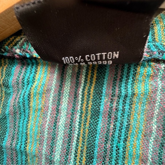 SHOP Therapy Mens Striped toggle, button Hoodie, Shirt L Grunge, Goth Streetwear - Picture 8 of 9